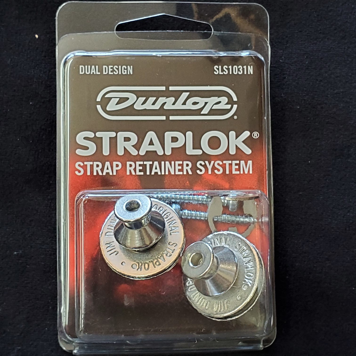  JIM DUNLOP Straplok Dual Design Strap Retainer System, Black :  Musical Instruments