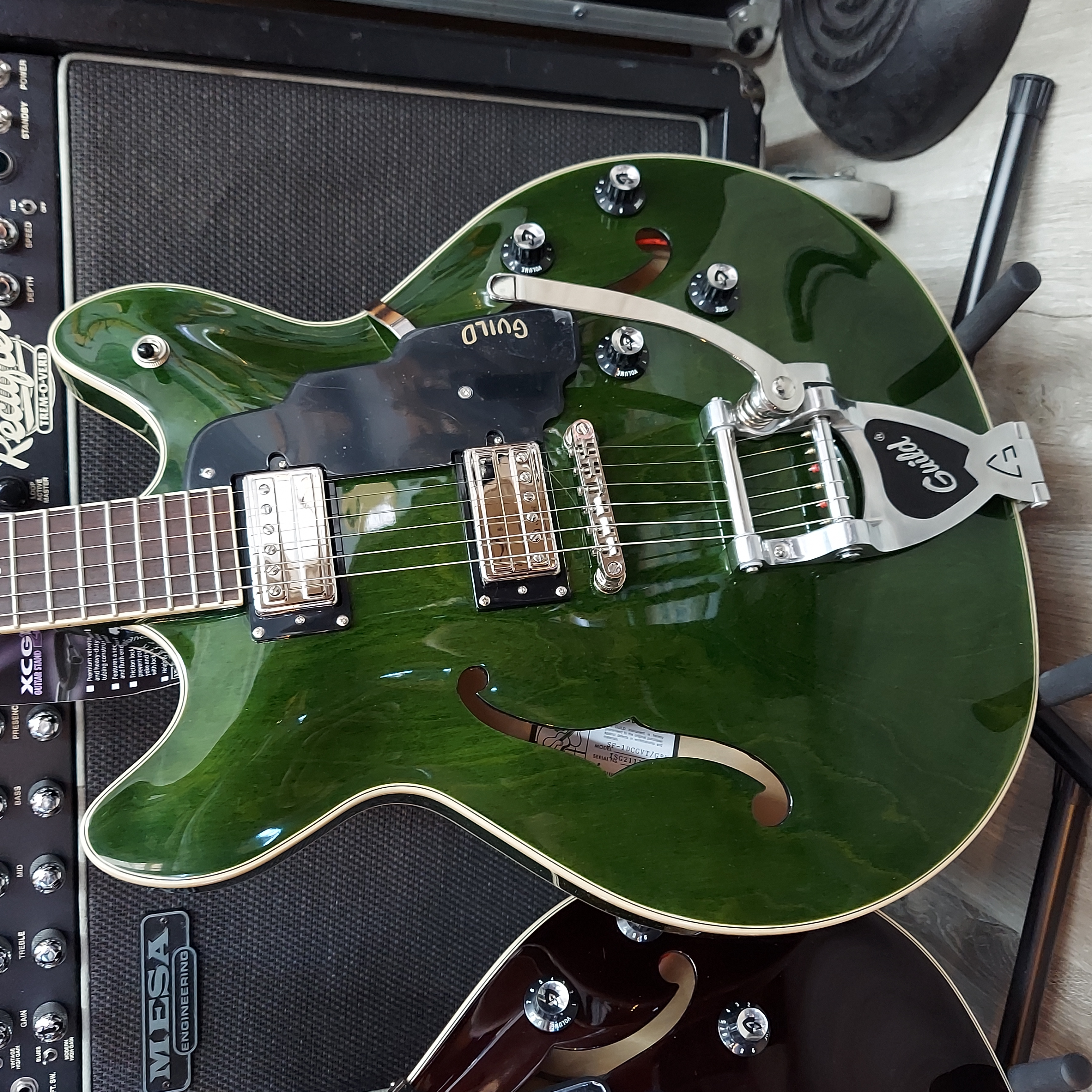 Guild Starfire I DC Semi-Hollow Body Electric in Emerald Green